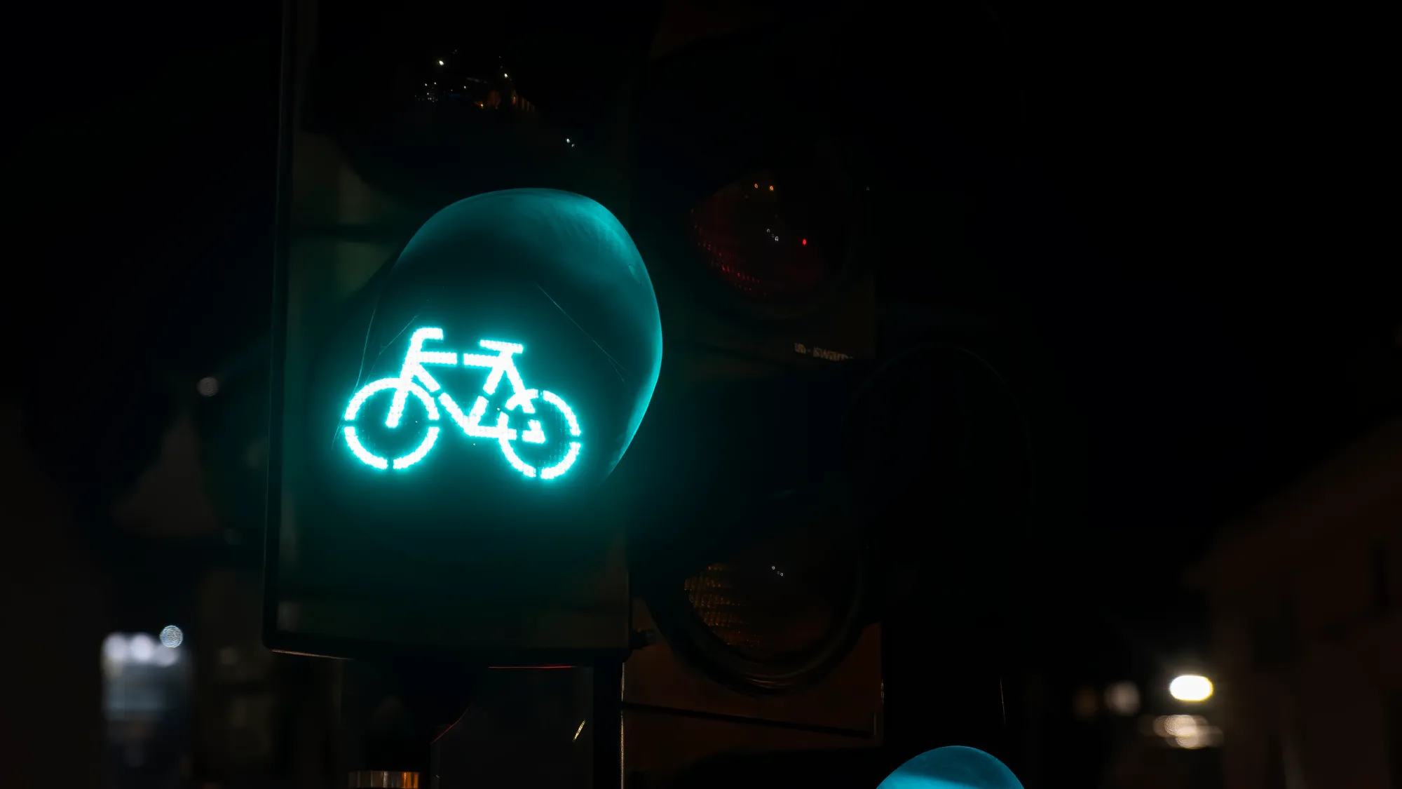 Ampel grünes Licht für Radfahrer