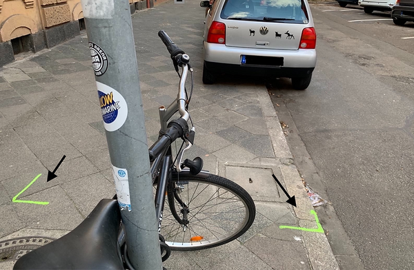 Die Neuordnung des Gehwegparkens in Mannheim