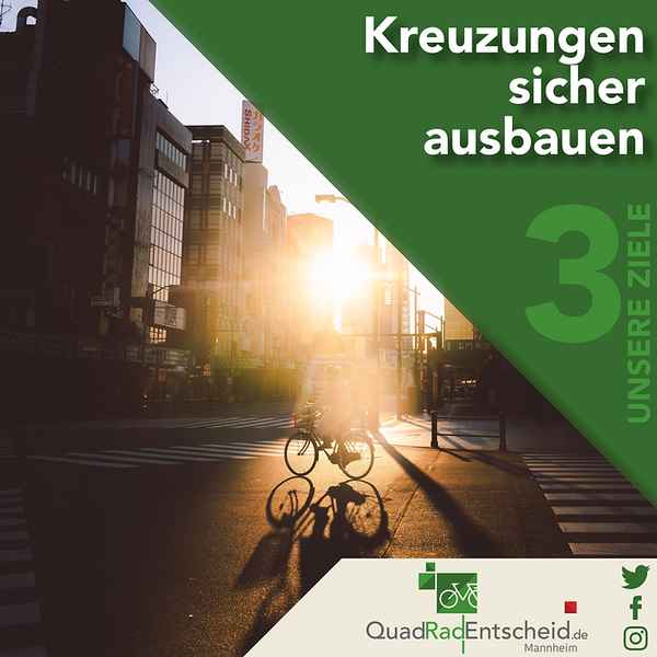 Unsere Ziele: 03 Kreuzungen sicher ausbauen