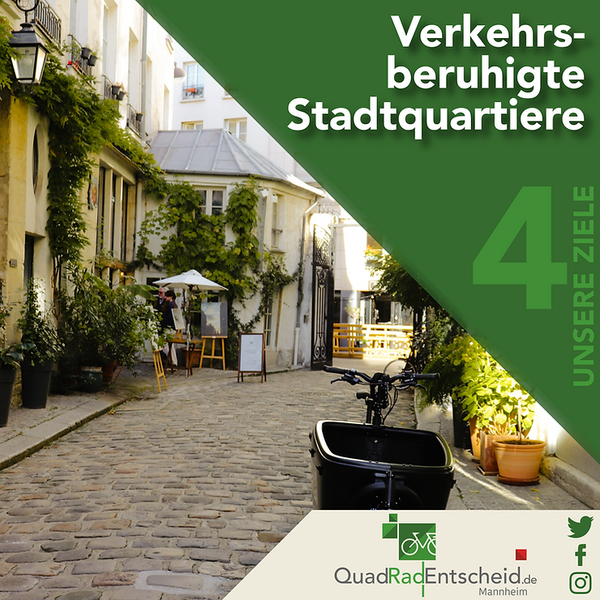 Unsere Ziele: 04 Verkehrsberuhigte Stadtquartiere
